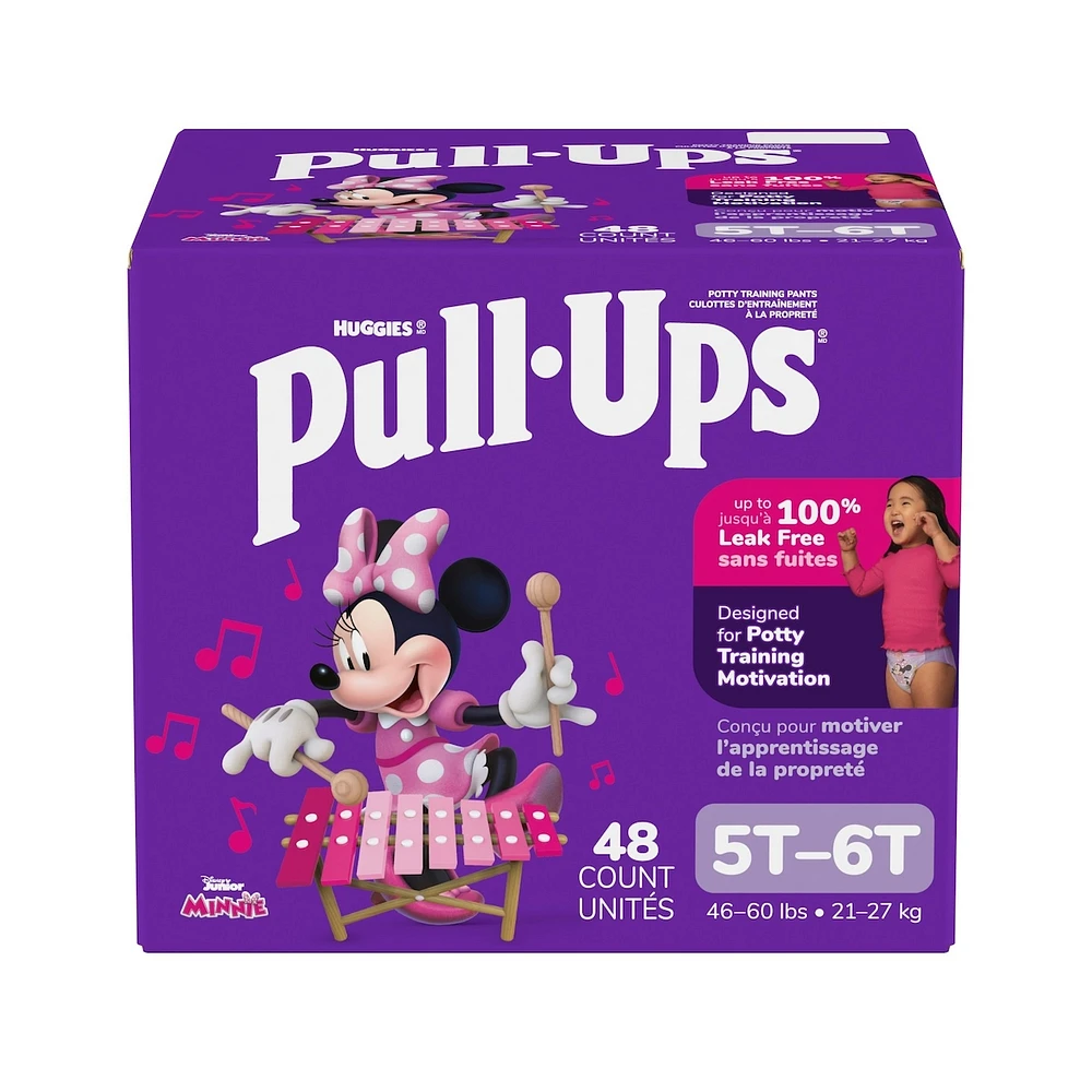 Girls' Potty Training Pants, 5T-6T (46+ lbs)