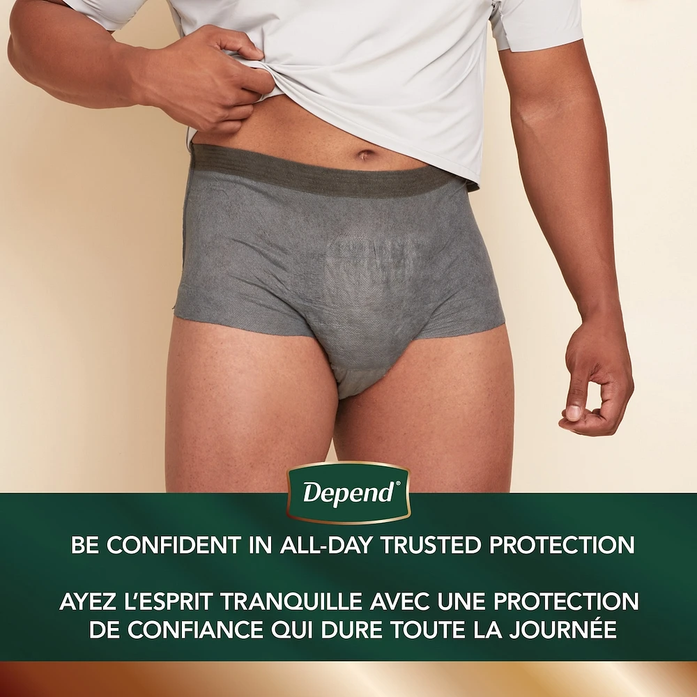 Depend Real Fit Incontinence Underwear for Men, Disposable, Maximum Absorbency, Large/Extra Large
