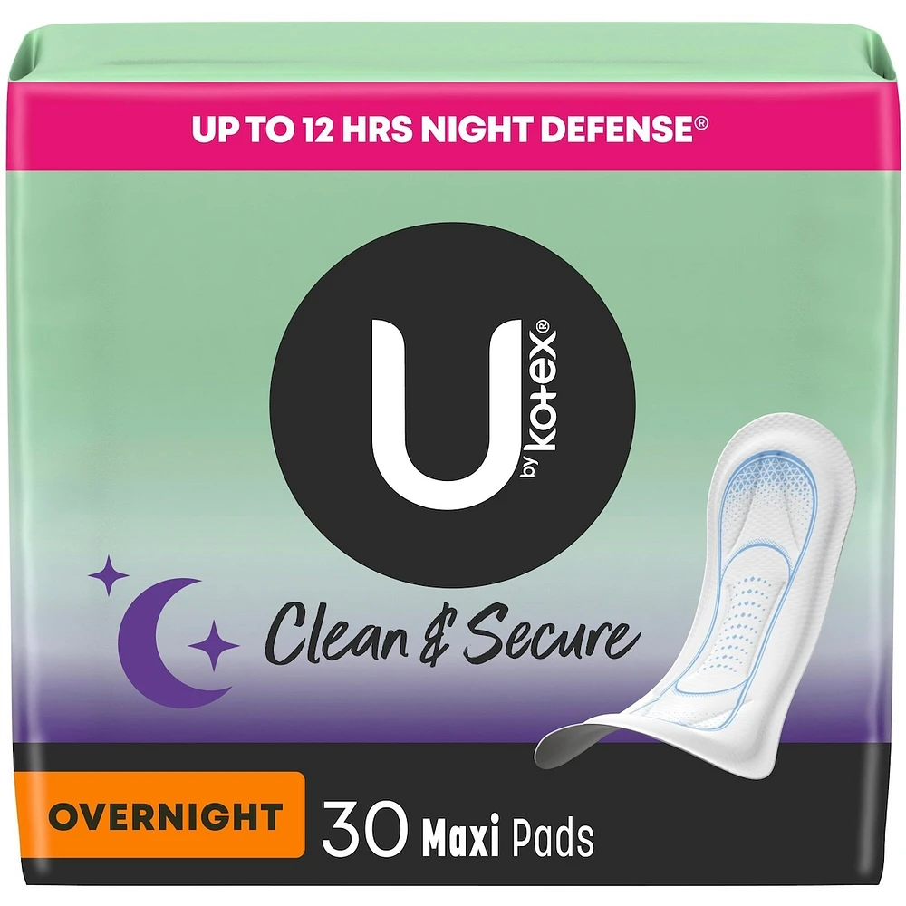 Clean & Secure Overnight Maxi Pads