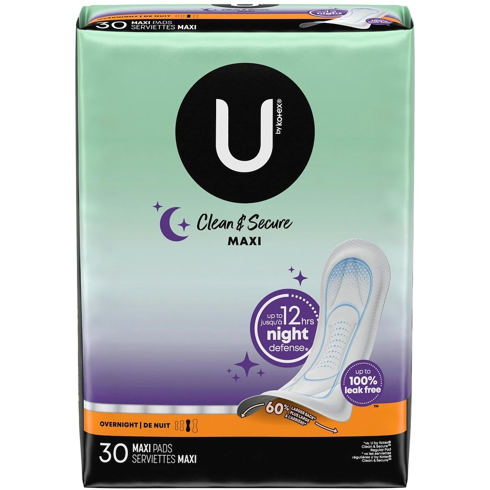 Clean & Secure Overnight Maxi Pads