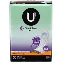 Clean & Secure Overnight Maxi Pads