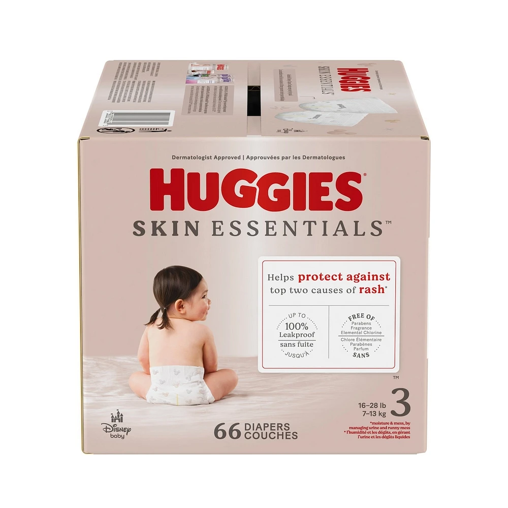 Skin Essentials Baby Diapers, (- lbs