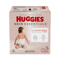 Skin Essentials Baby Diapers, 5 (27+ lbs), 50 Ct