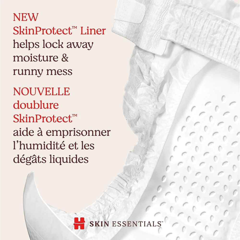 Skin Essentials Baby Diapers, Size 6 (35+ lbs)