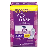 Incontinence Pads & Postpartum Pads, 5 Drop Maximum Absorbency, Long Length, 60 Count