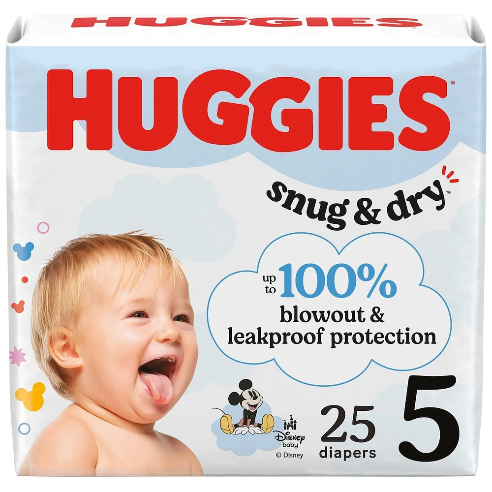 Snug & Dry Baby Diapers, 1 (8-14 lbs), 44 Ct