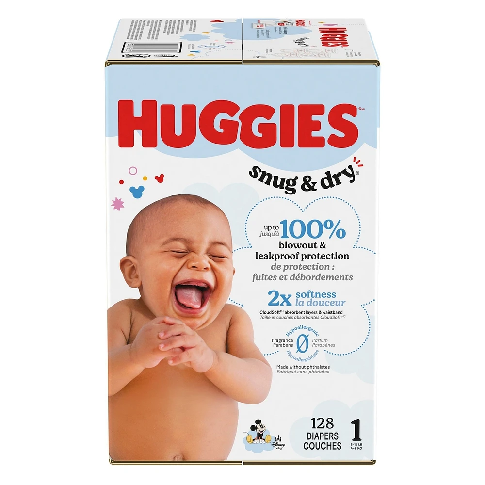 Couches pour bébés Little Movers, taille ( livres et plus