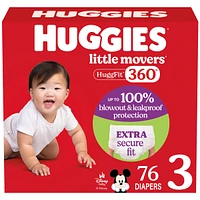 Couches pour bébés Little Movers, taille ( livres et plus