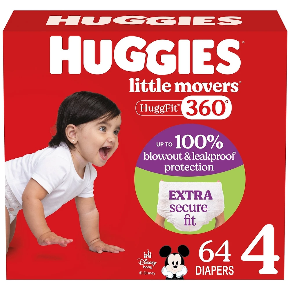 Couches pour bébés Little Movers, taille ( livres et plus