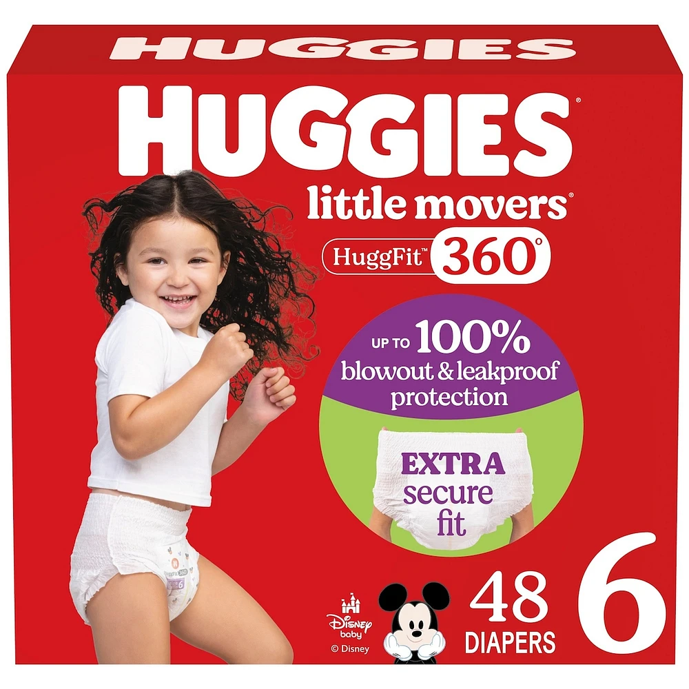 Couches pour bébés Little Movers, taille ( livres et plus