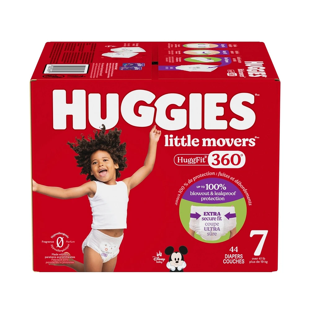 Couches pour bébés Little Movers, taille ( livres et plus