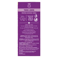 Daily Thong Liners, Incontinence Panty Liners, 1 Drop Lightest Absorbency, 50 Count of Pantiliners