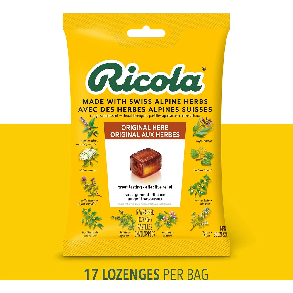Original Natural Herb Cough Suppressant Throat Lozenges