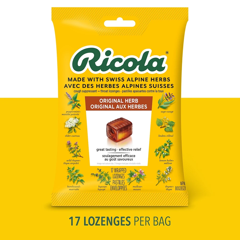 Original Natural Herb Cough Suppressant Throat Lozenges