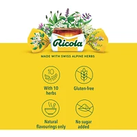 Ricola Lemon Mint No Sugar Added Throat Drops