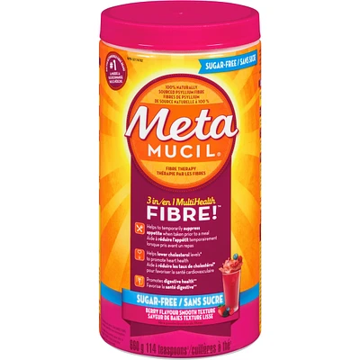 3 in 1 MultiHealth Fibre! Sugar-Free Fiber Suplement Powder, Berry, 660 g