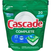 Complete ActionPacs, Dishwasher Detergent, Fresh Scent, 20 count
