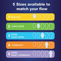 Ultra Thin Overnight Pads with Flexi-Wings, Size 4, Overnight, Unscented