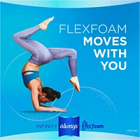 Serviettes Always Infinity FlexFoam sans ailes, taille 2, flux abondant, zéro fuites et zéro sensation, np, 32 u