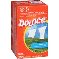 Dryer Sheets, 200 Sheets, Outdoor Fresh Scent Fabric Softener Sheets, Reduces Static, Softens and Fights Wrinkles