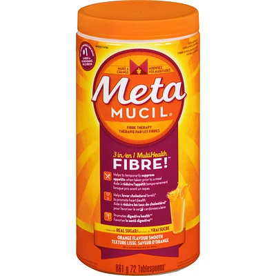 3 in 1 MultiHealth Fibre! Fiber Supplement Powder, Orange