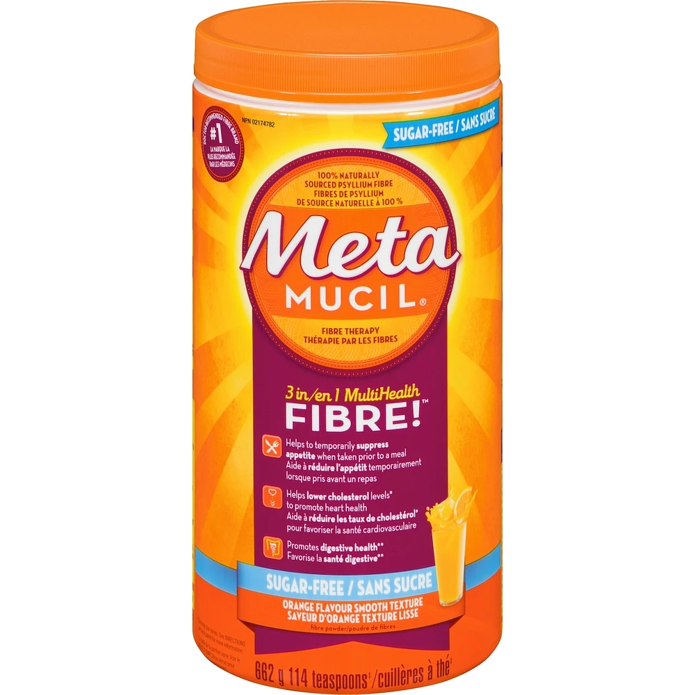 3 in 1 MultiHealth Fibre! Sugar-Free Fiber Suplement Powder, Orange