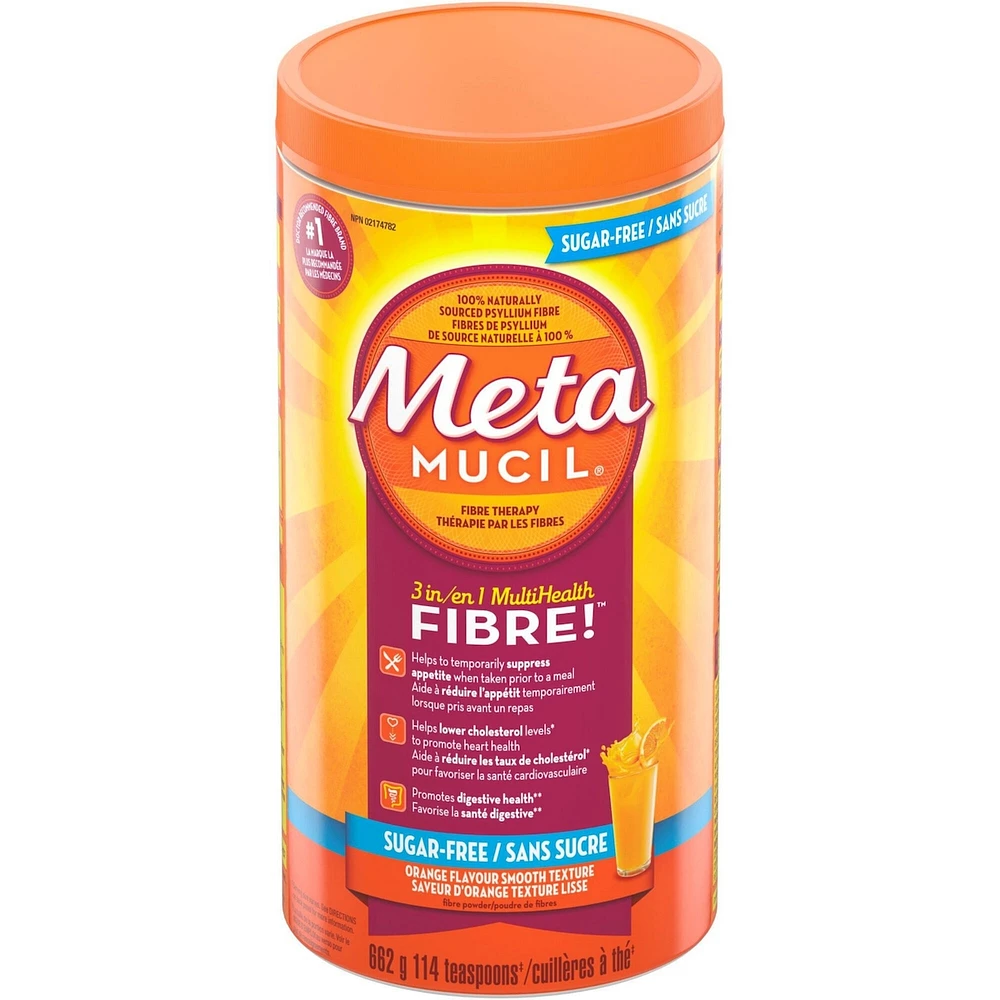3 in 1 MultiHealth Fibre! Sugar-Free Fiber Suplement Powder, Orange