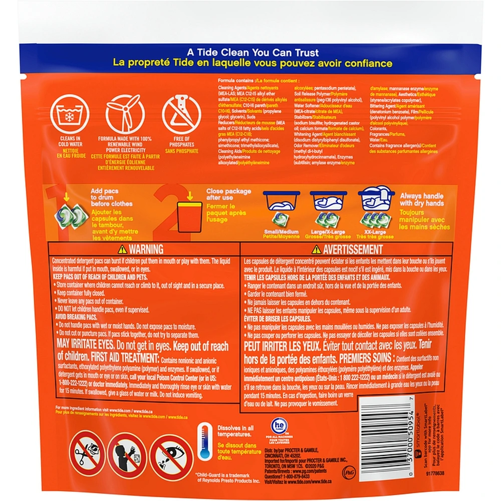 Liquid Laundry Detergent Pods, Spring Meadow