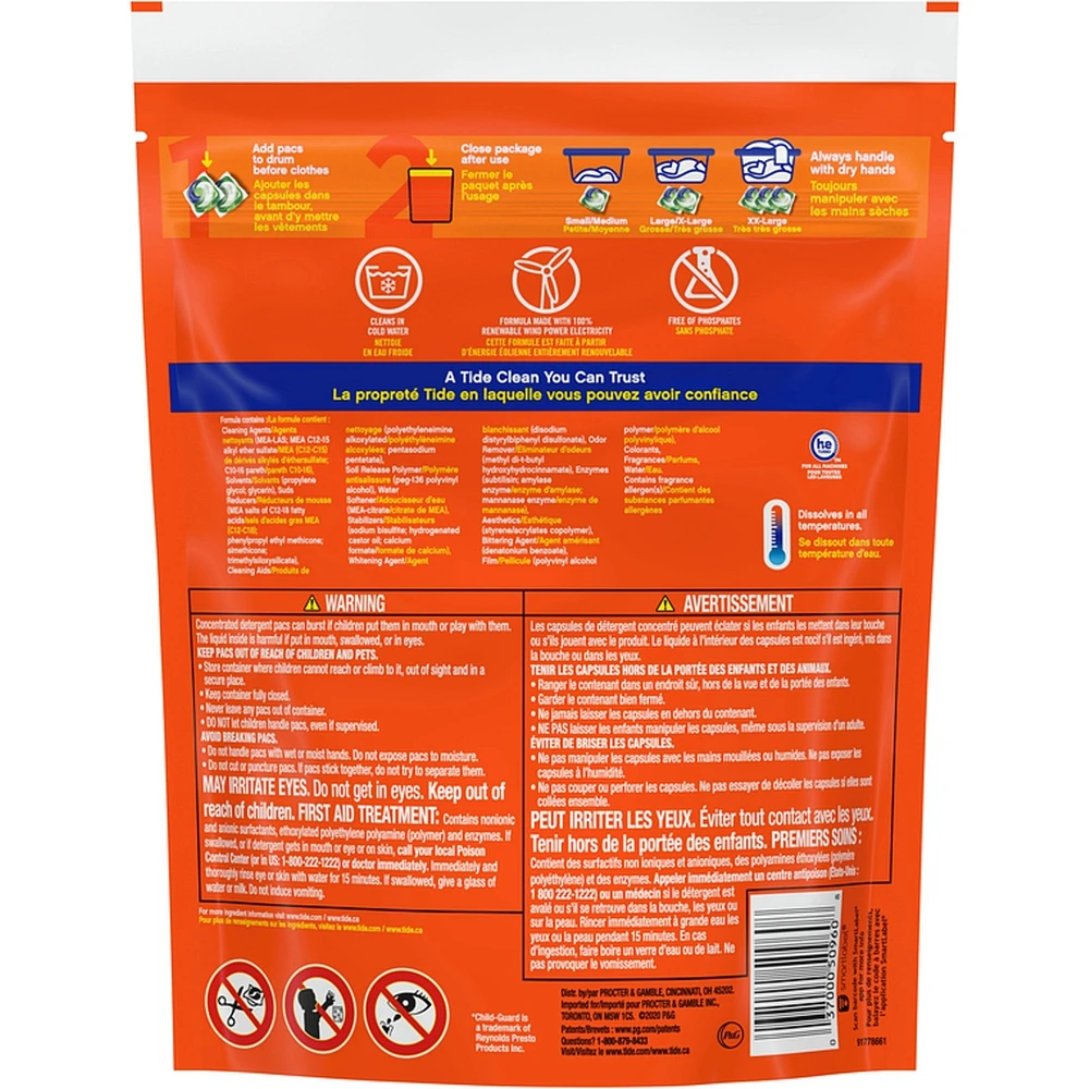 Liquid Laundry Detergent Pods, Spring Meadow