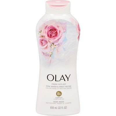 Fresh Outlast Rose Water & Sweet Nectar Body Wash