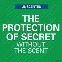 Antisudorifique et désodorisant gel clarté pour femmes Secret Outlast Transpiration et odeurs, non parfumé, 73 grammes