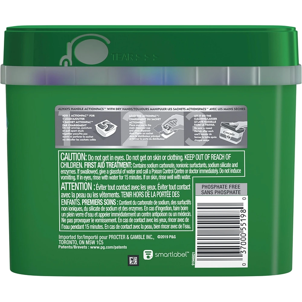 Complete ActionPacs, Dishwasher Detergent, Fresh Scent, 48 count