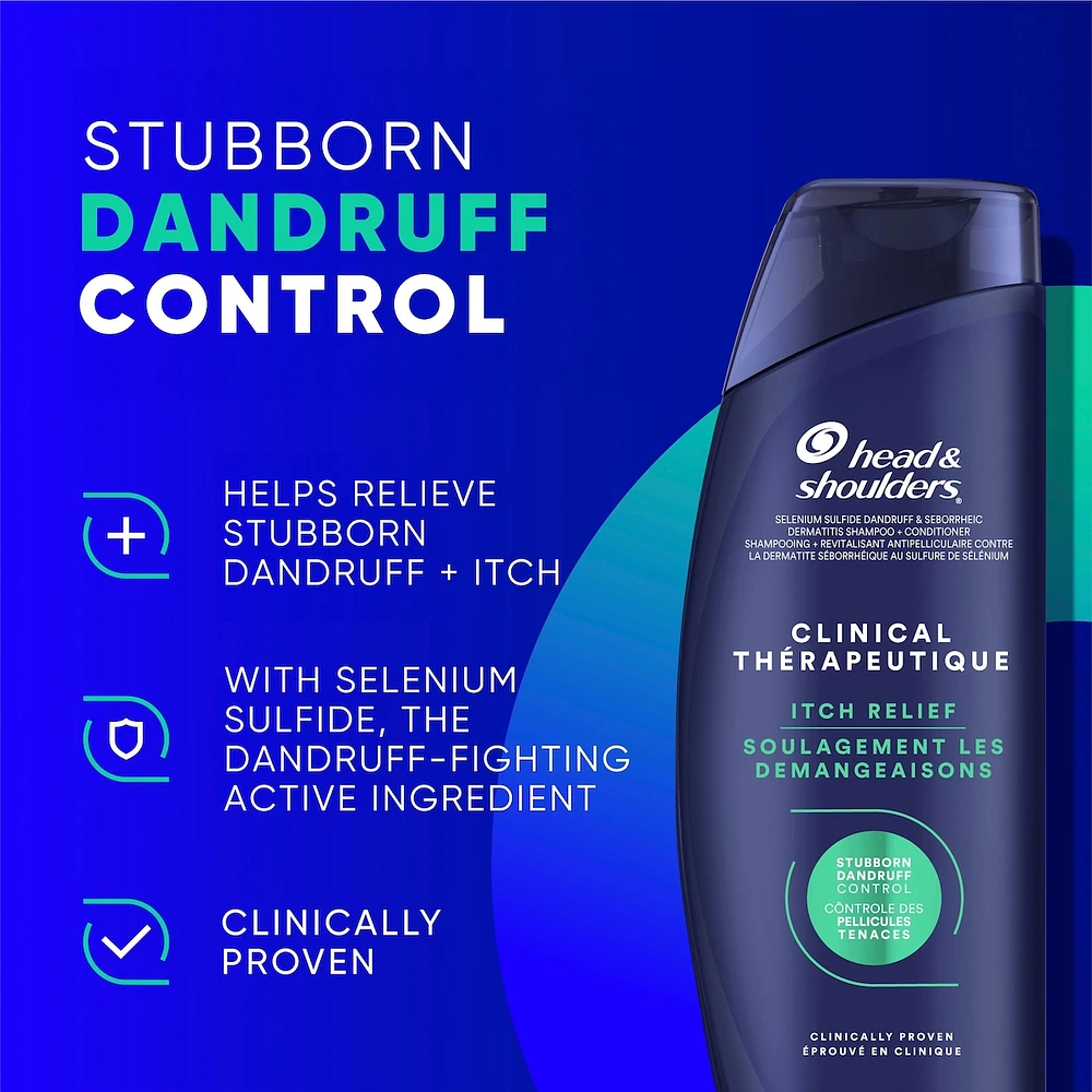 Head & Shoulders Clinical Strength Dandruff Defense Intensive Itch Relief Shampoo, 400 mL