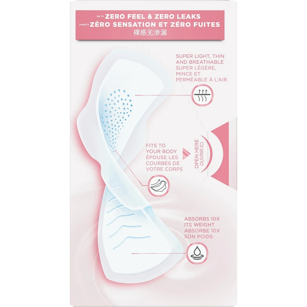 Sensitive FlexFoam Pads for Women, Size 2, Regular Flow Absorbency, Unscented with Wings, 30 ct
