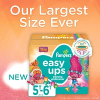 Pampers Easy Ups Training Underwear Girls Size 7 5T-6T 46 Count