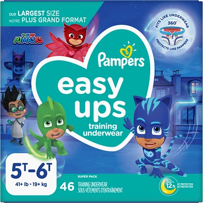 Pampers Easy Ups Training Underwear Boys Size 7 5T-6T 46 Count