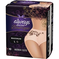 Incontinence and Postpartum Underwear for Women, Maximum Protection, L, Rosy
