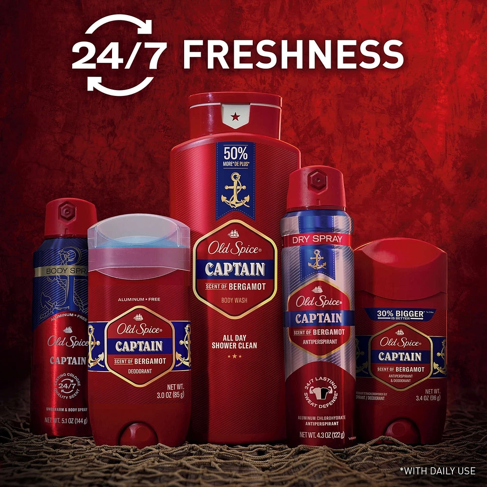 Old Spice Red Collection Captain Scent Deodorant for Men 85g