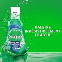 Crest Scope Outlast Mouthwash, Fresh Mint, 100mL