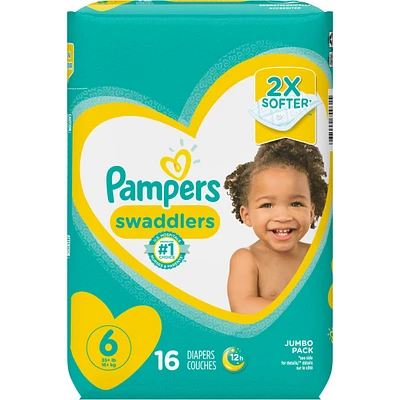 Pampers Swaddlers Diapers Size 6 16 Count