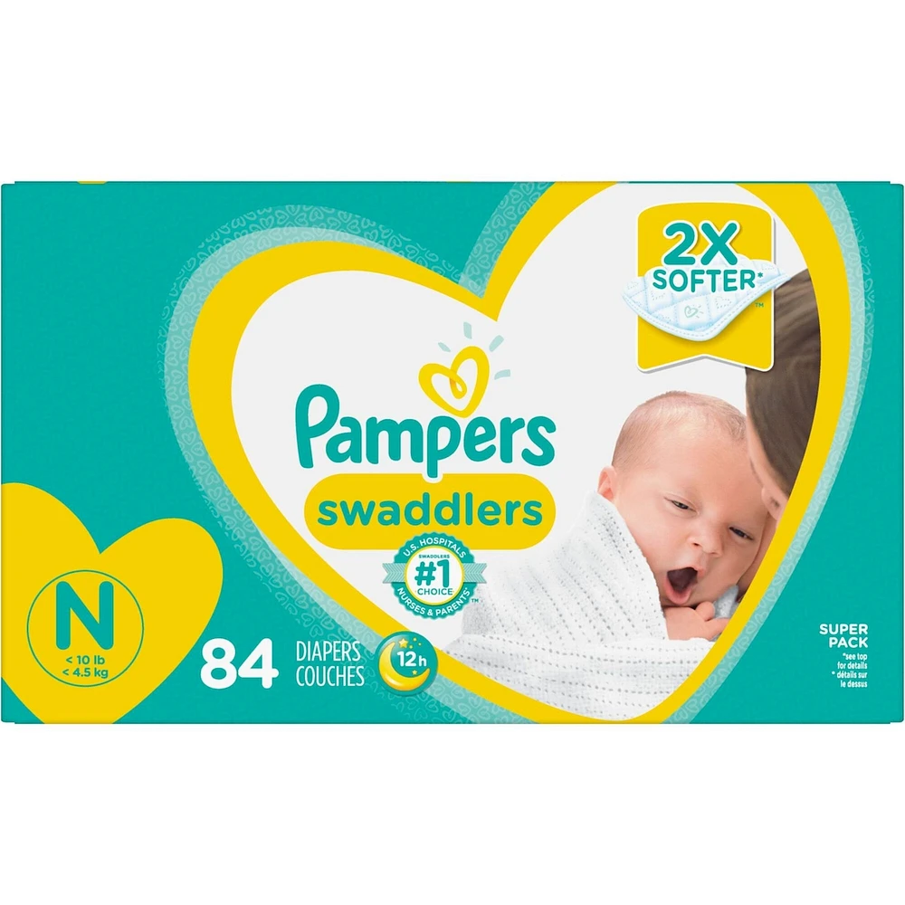 Pampers Swaddlers Newborn Diapers Size N