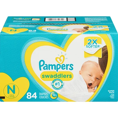 Pampers Swaddlers Newborn Diapers Size N
