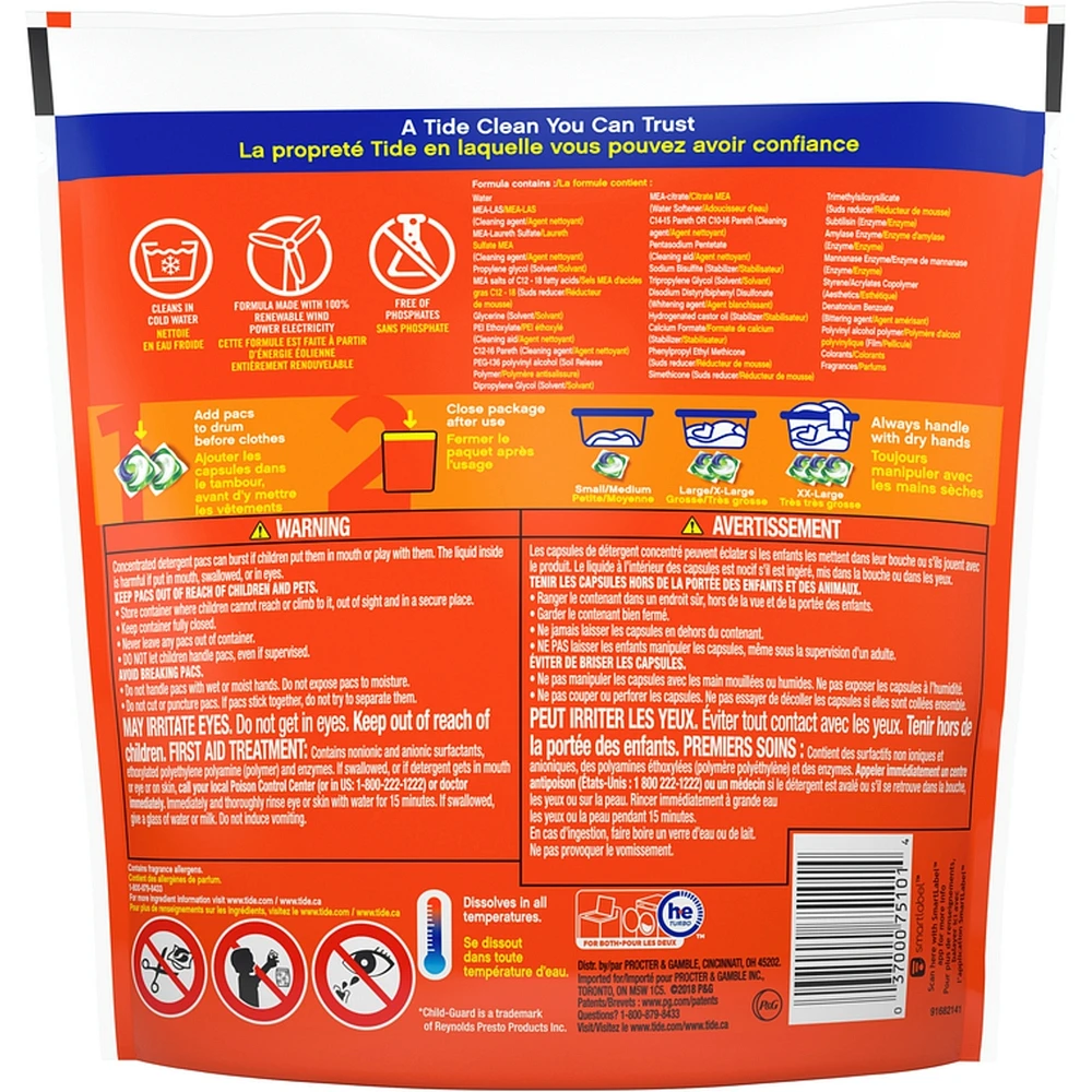Ultra Oxi Liquid Laundry Detergent Pods, 12 Count