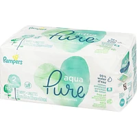 Pampers Aqua Pure Sensitive Baby Wipes 2X Pop-Top 112 Count