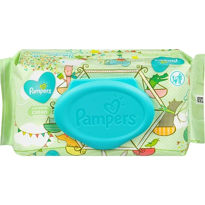 Pampers Baby Wipes Complete Clean Unscented 1X Pop-Top 72 Count