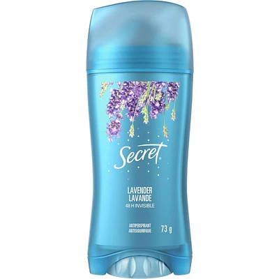 Secret Invisible Solid Antiperspirant and Deodorant, Lavender Scent, 73 grams