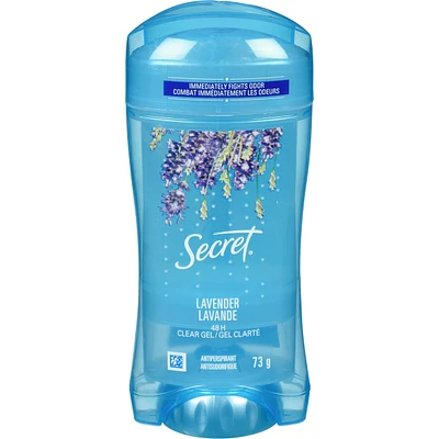 Secret Clear Gel Antiperspirant and Deodorant, Lavender Scent, 73 grams