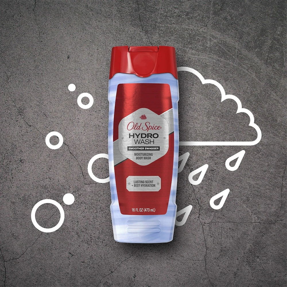 Old Spice Hydro Wash Hydrating Body Wash, Smoother Swagger, 473 mL