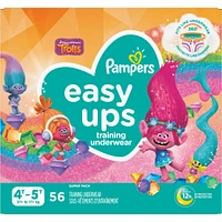 Pampers Easy Ups Training Underwear Girls Size 6 4T-5T 56 Count