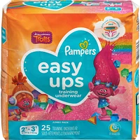 Pampers Easy Ups Training Underwear Girls Size 4 2T-3T 25 Count